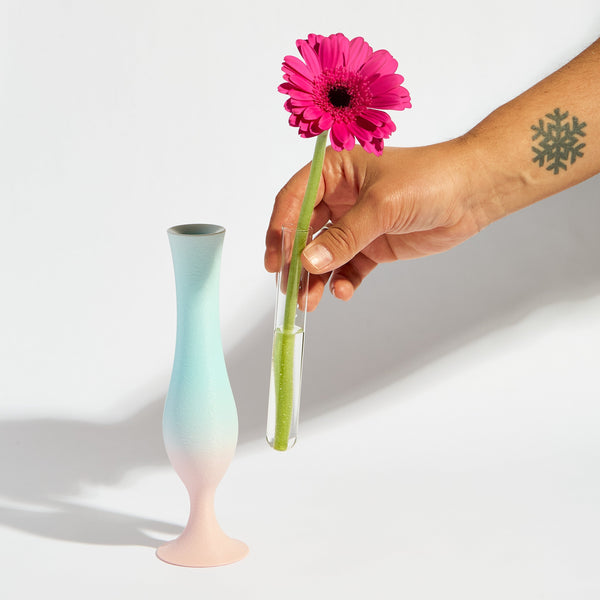 Flute Vase - Pink Sunrise