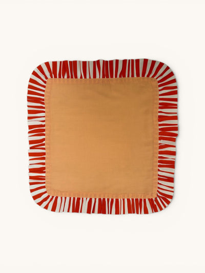Peach and Tangerine Stripe Napkin.jpg