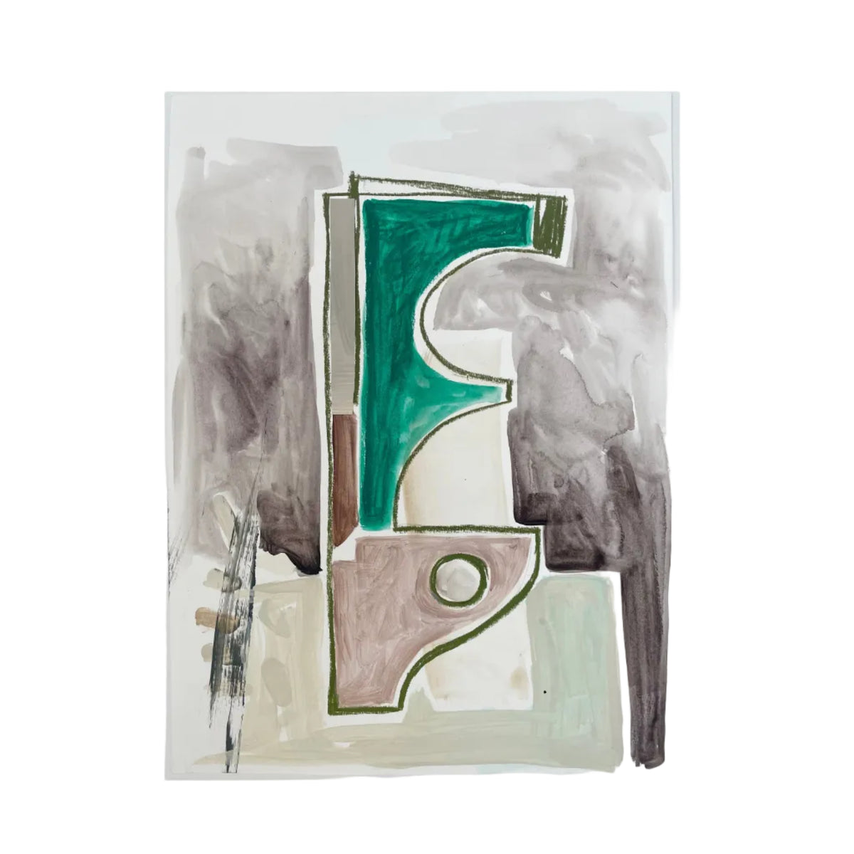 Works on Paper 12-Adriana Jaros-Acrylic, oil pastels on fine art cotton paper  30x42cm-202