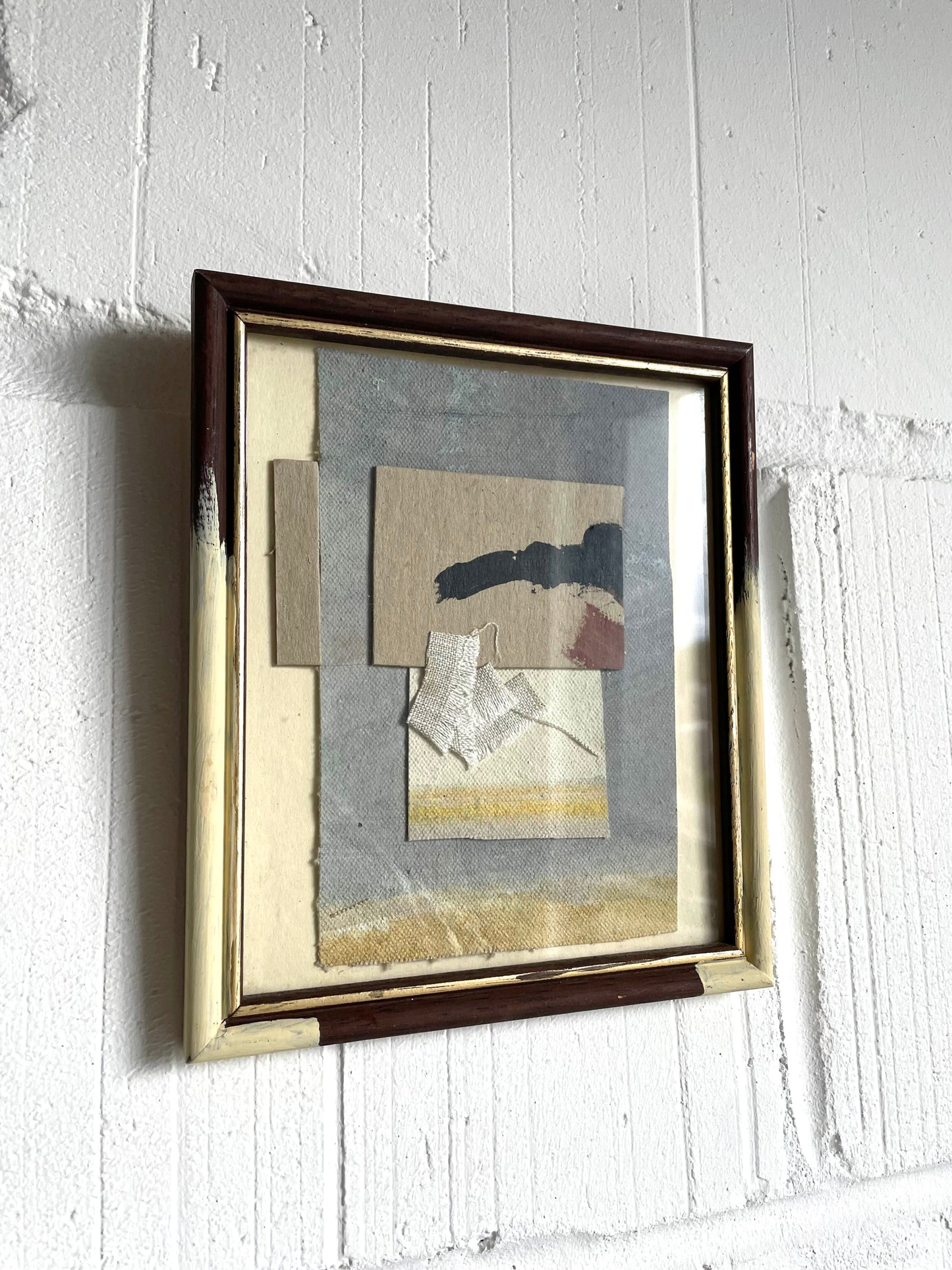  scraps of textiles and pieces of painted paper  16 x 18.5cm-2022-£350-Partnership Edition
