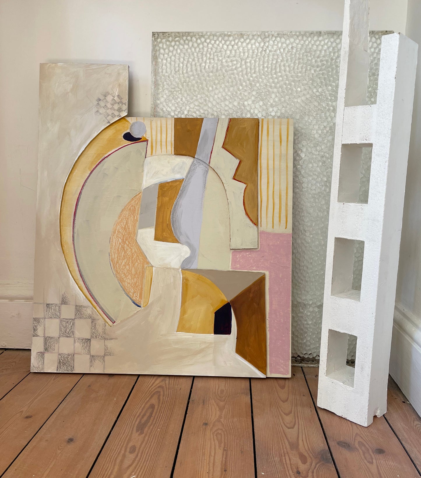  Wild Boundaries-Adriana Jaros-Acrylic and Oil pastel in Wood Panel  -2021--Partnership Ed