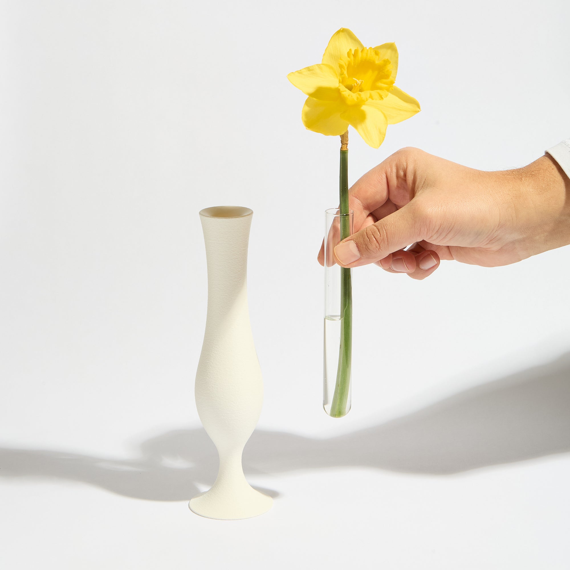 Flute Vase - White Lily