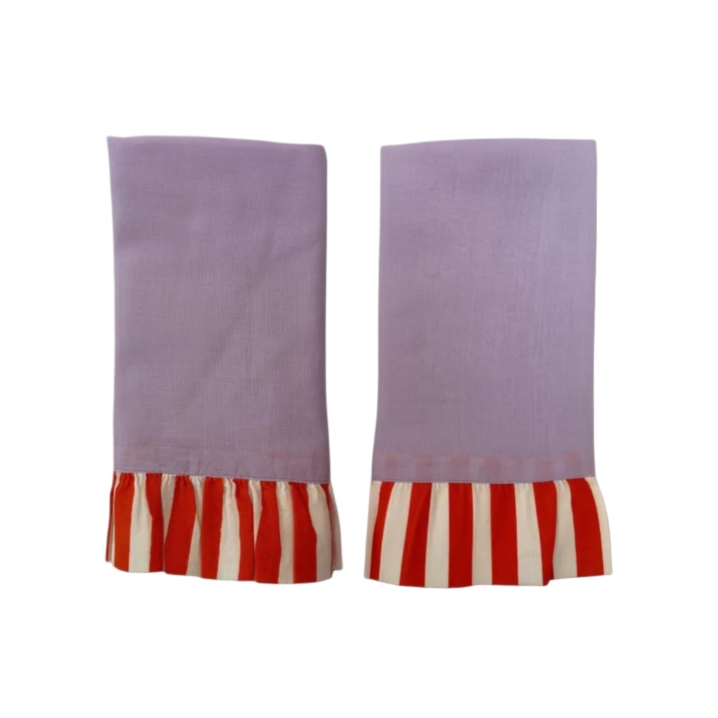 Lavender and tangerine stripe napkins.jpg