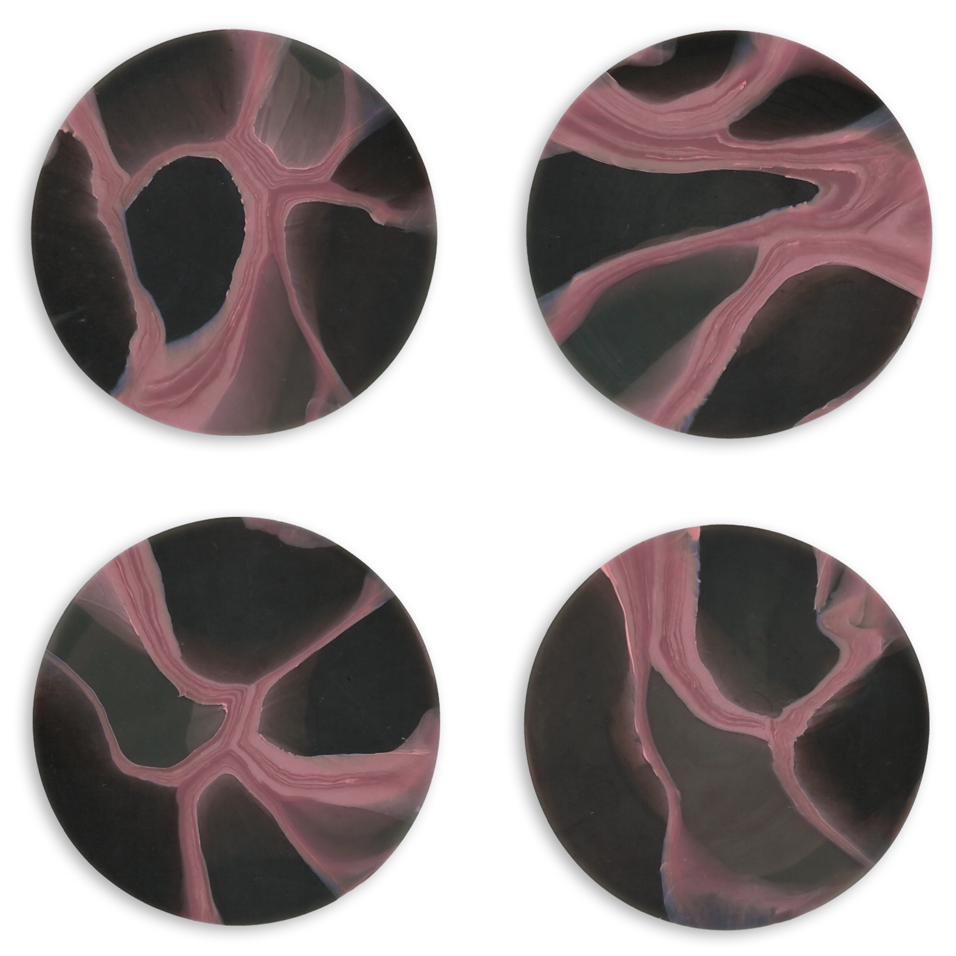 SET OF 4 COASTERS MYCELIUM PINK.png