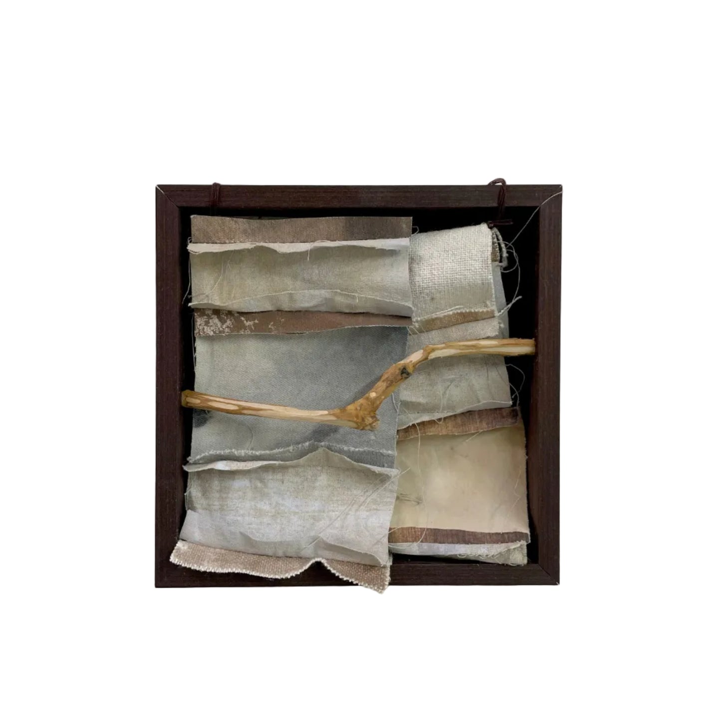 Senderos -Adriana Jaros-Acrylic and natural pigments on recycled fabric sewn together, car