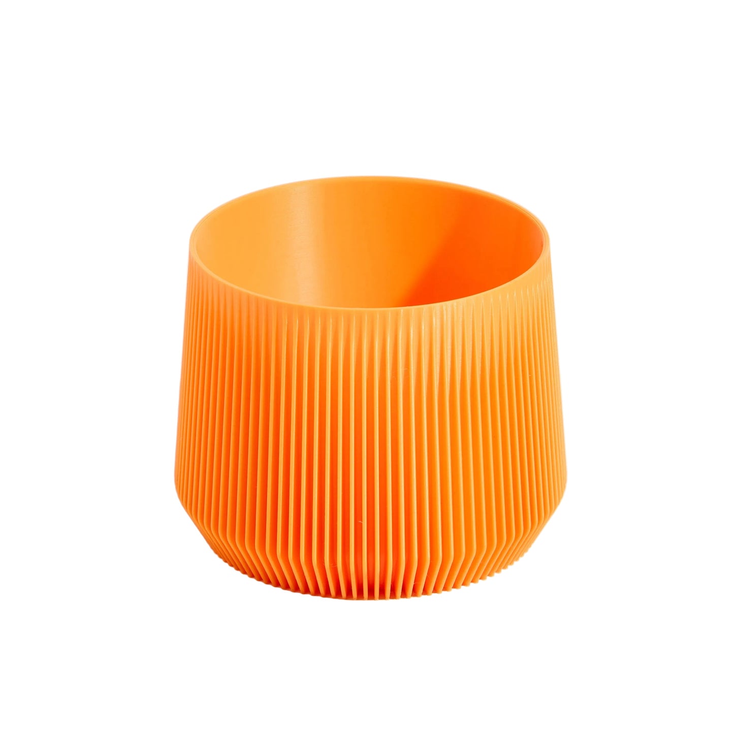 Pillar Plant Pot - Tangerine Orange