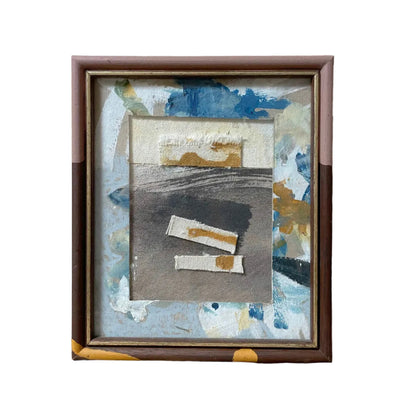 Rescued Frame 2-Adriana Jaros-Reurposed framed found at my local charity shop and a collag