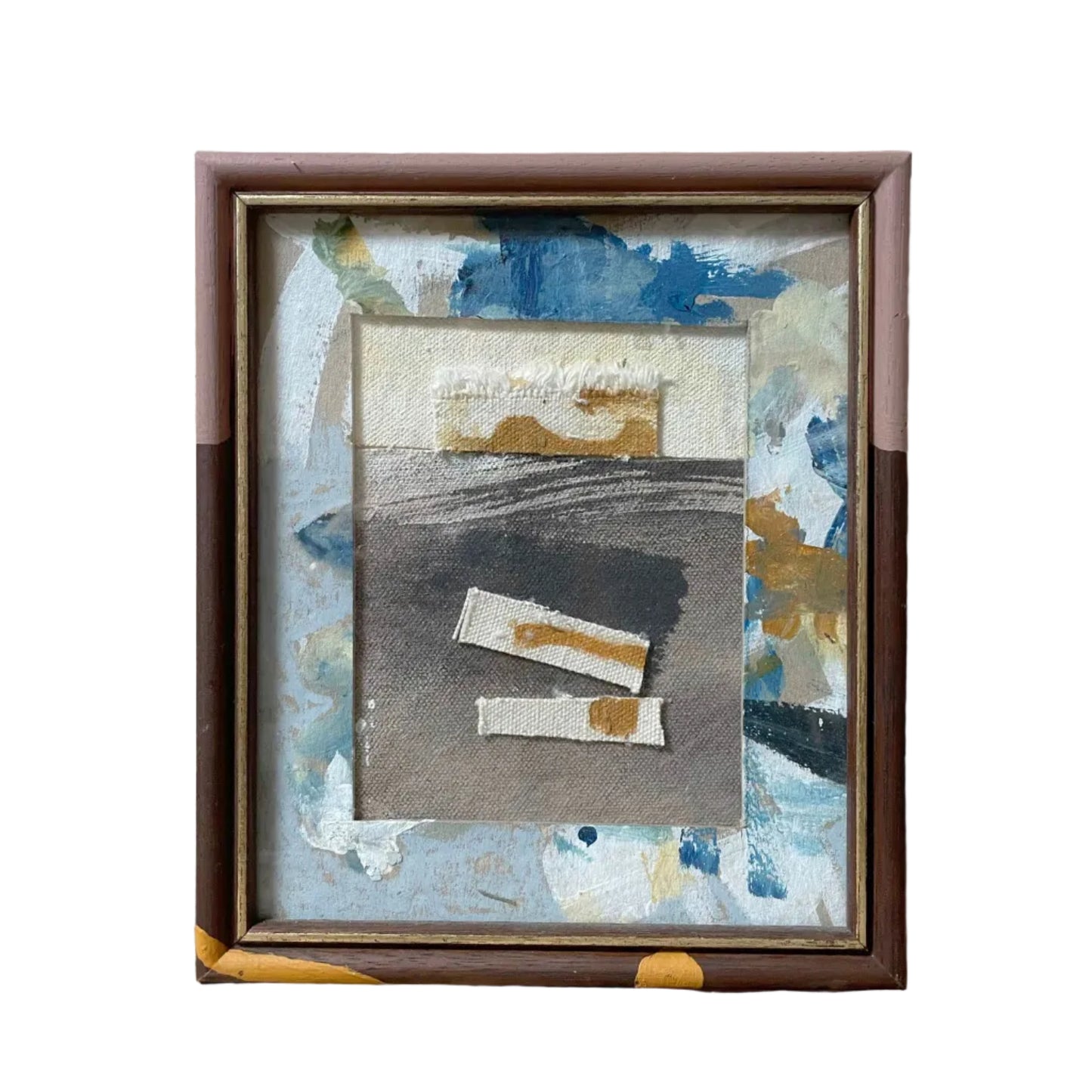 Rescued Frame 2-Adriana Jaros-Reurposed framed found at my local charity shop and a collag