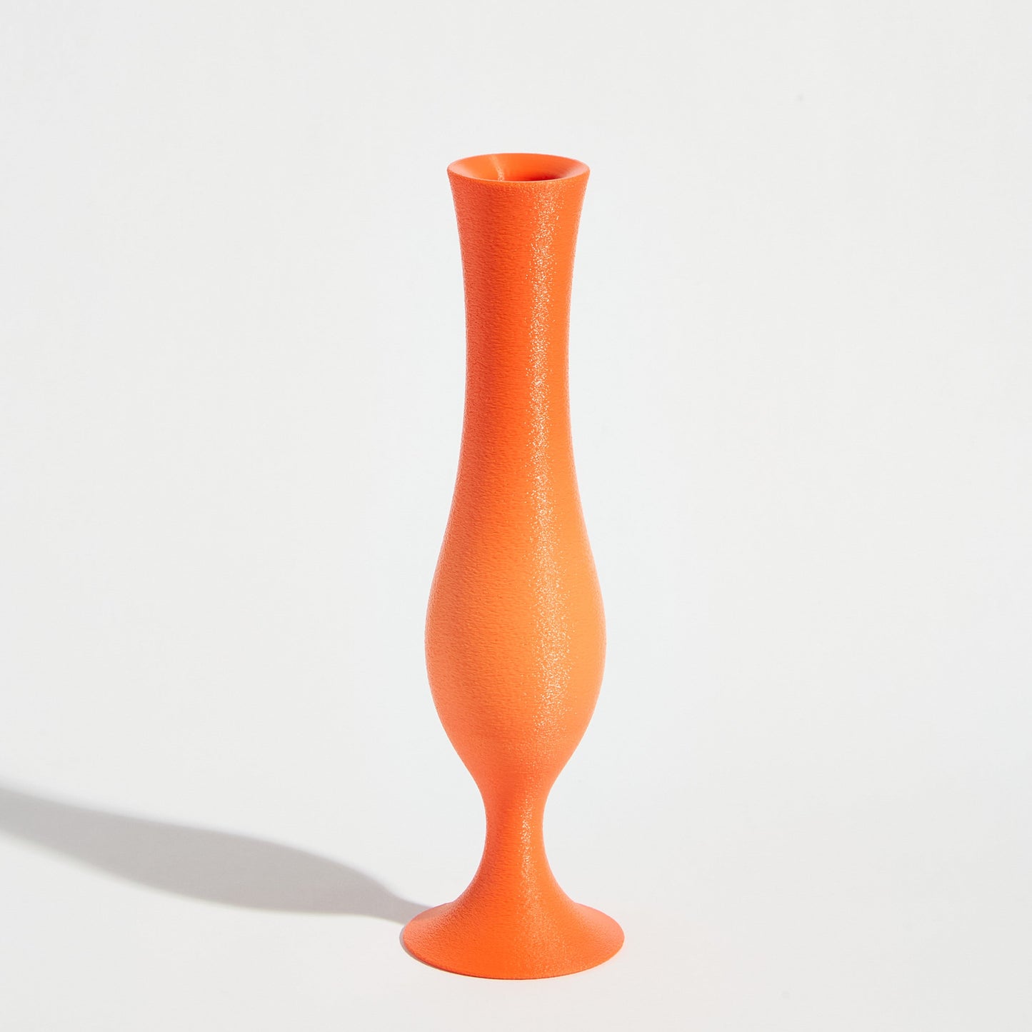 Flute Vase - Coral Orange