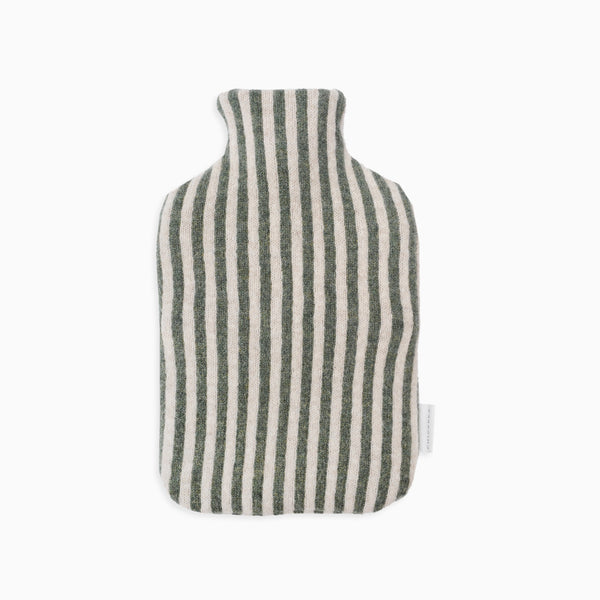 Hot Water Bottle Green Thin Stripe-1.jpg