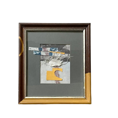 Rescued Frame 3-Adriana Jaros-Reurposed framed found at my local charity shop and a collag
