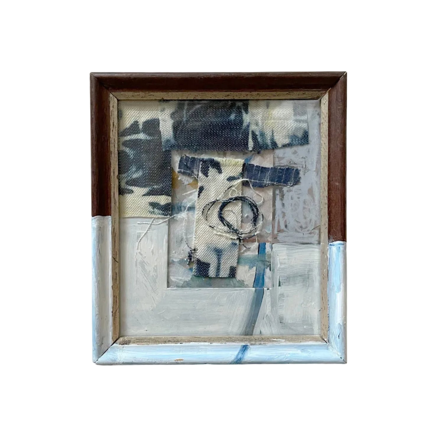 Rescued Frame 4-Adriana Jaros-Reurposed framed found at my local charity shop and a collag