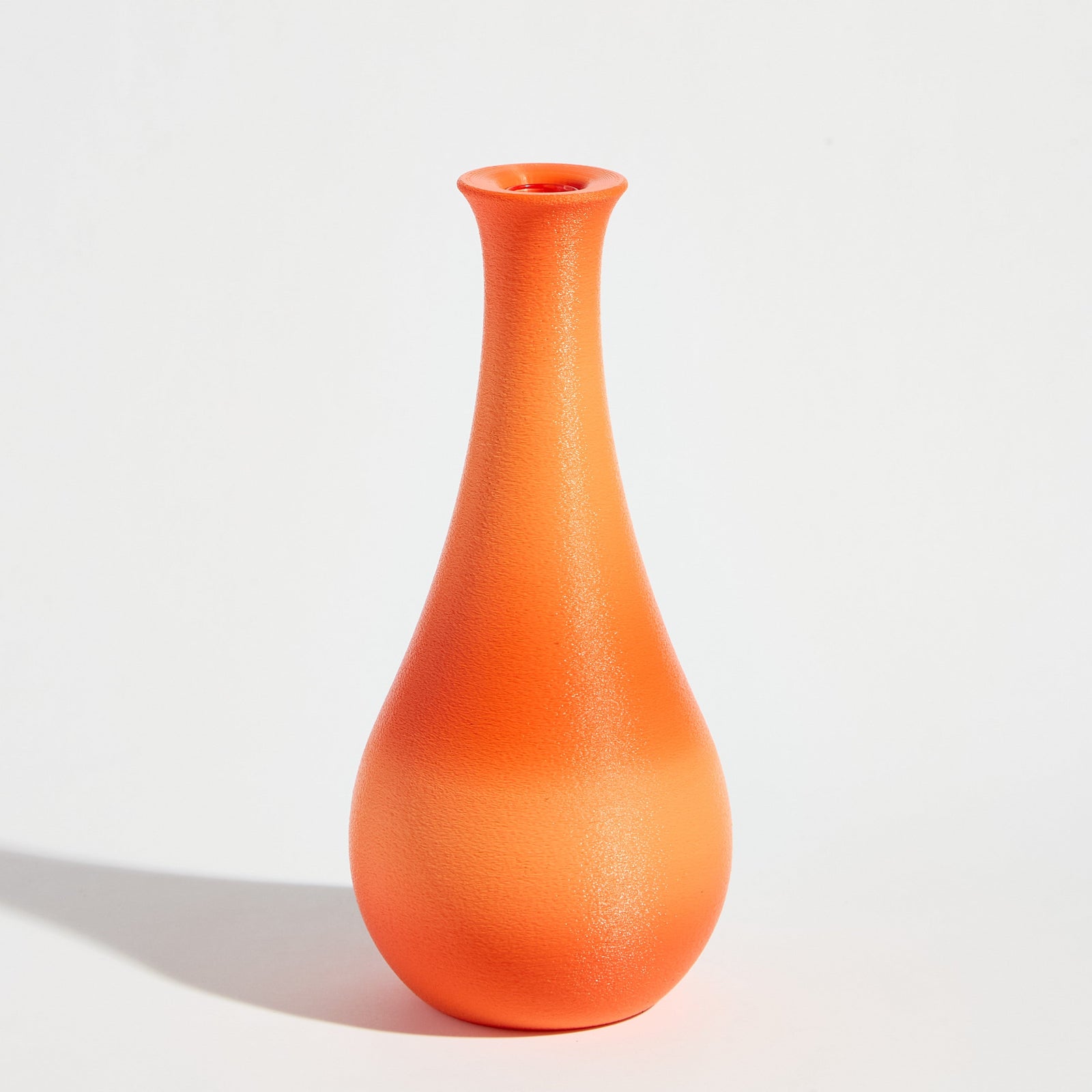 Teardrop Vase - Coral Orange