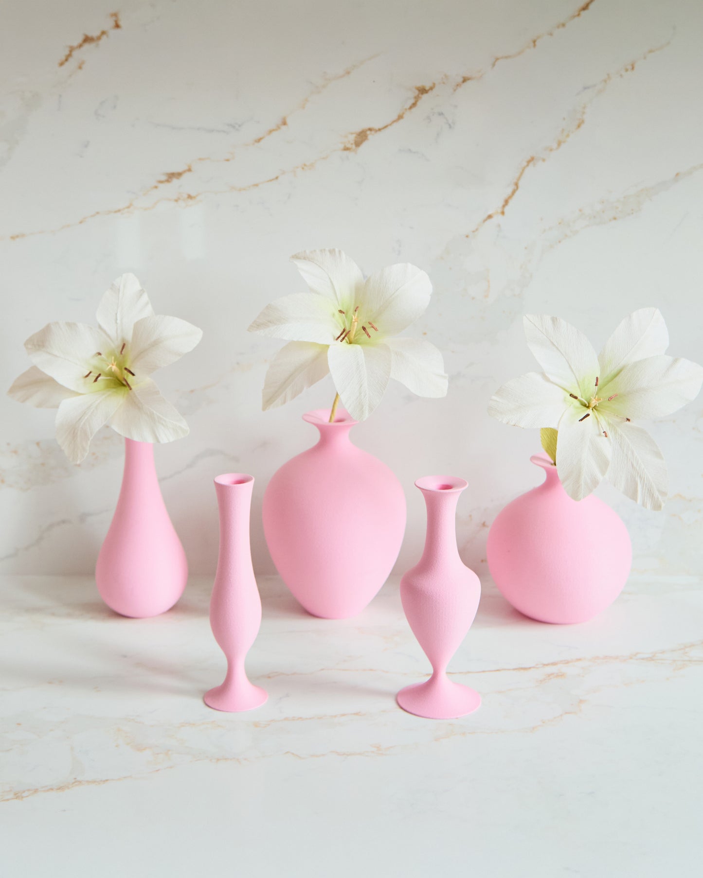 Flute Vase - Sakura Pink