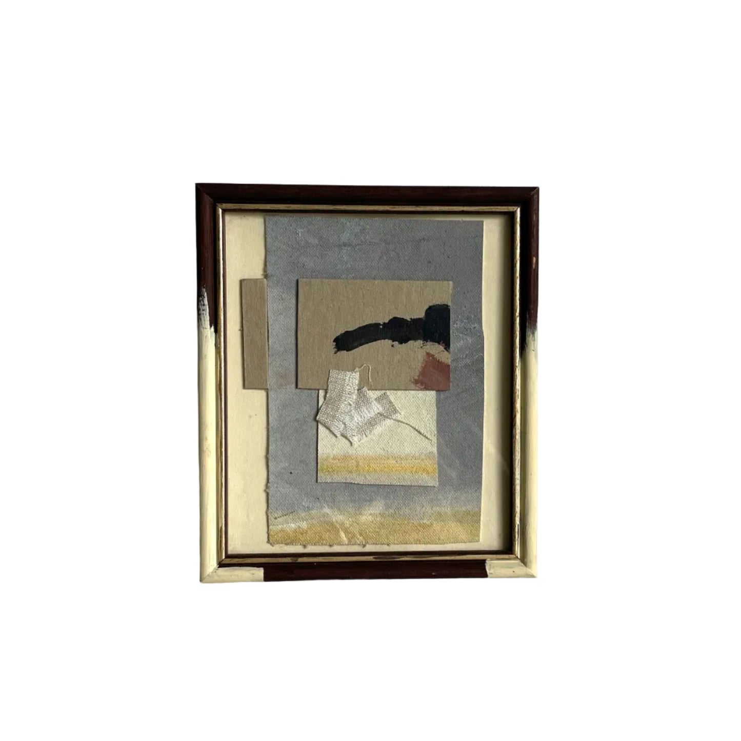  scraps of textiles and pieces of painted paper  16 x 18.5cm-2022-£350-Partnership Edition