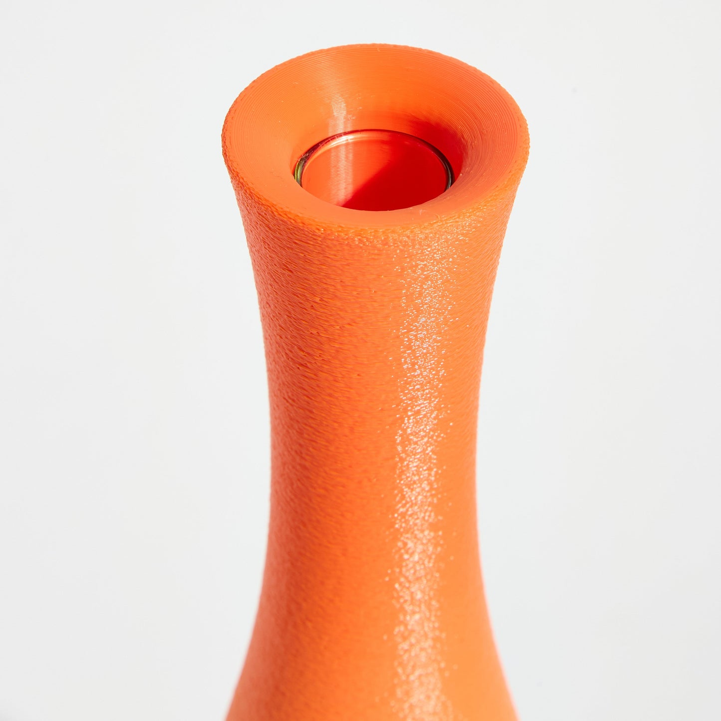 Flute Vase - Coral Orange
