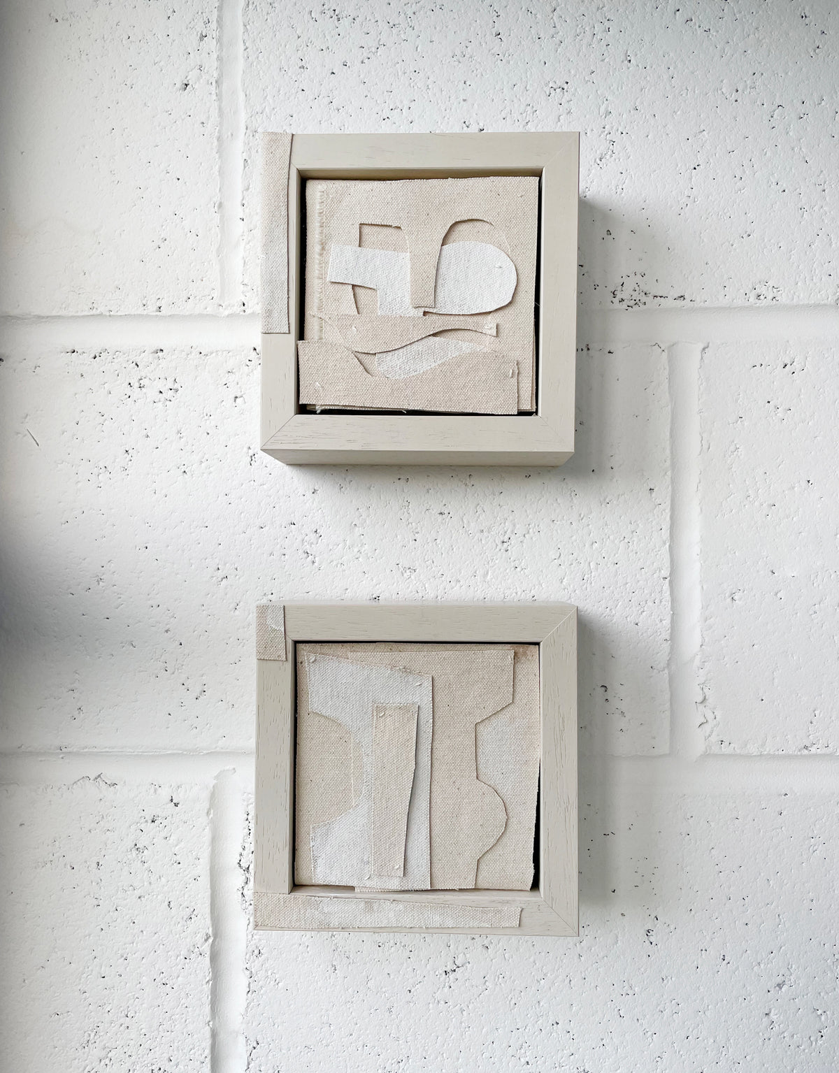 El Espacio-Adriana Jaros-Mixed Media - Fabric Collage 14x14x5.5cm-2021-£225-Partnership Ed