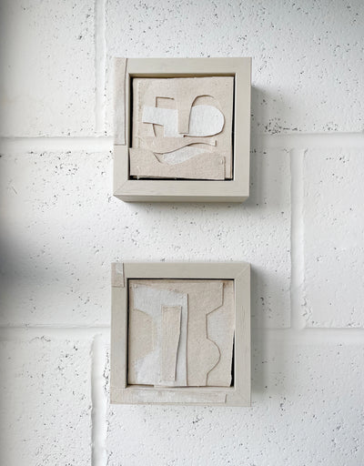 El Espacio-Adriana Jaros-Mixed Media - Fabric Collage 14x14x5.5cm-2021-£225-Partnership Ed
