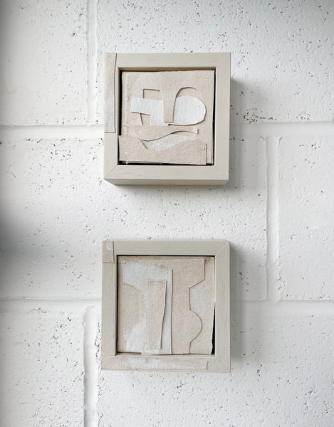 El Espacio-Adriana Jaros-Mixed Media - Fabric Collage 14x14x5.5cm-2021-£225-Partnership Ed