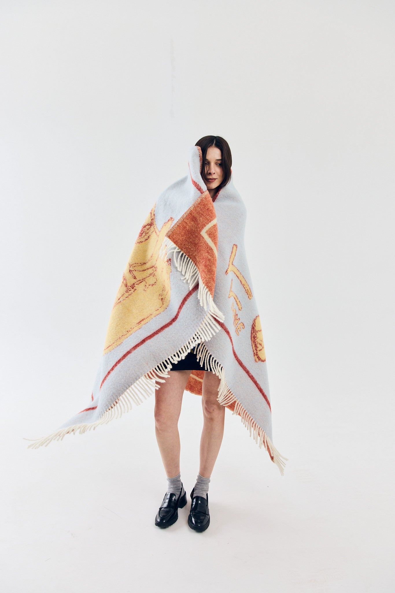 Plaid Salt & Poirot Blanket - 100% Wool