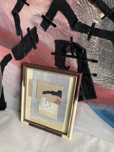 Rescued Frame 5-Adriana Jaros-Reurposed framed found at my local charity shop and a collag