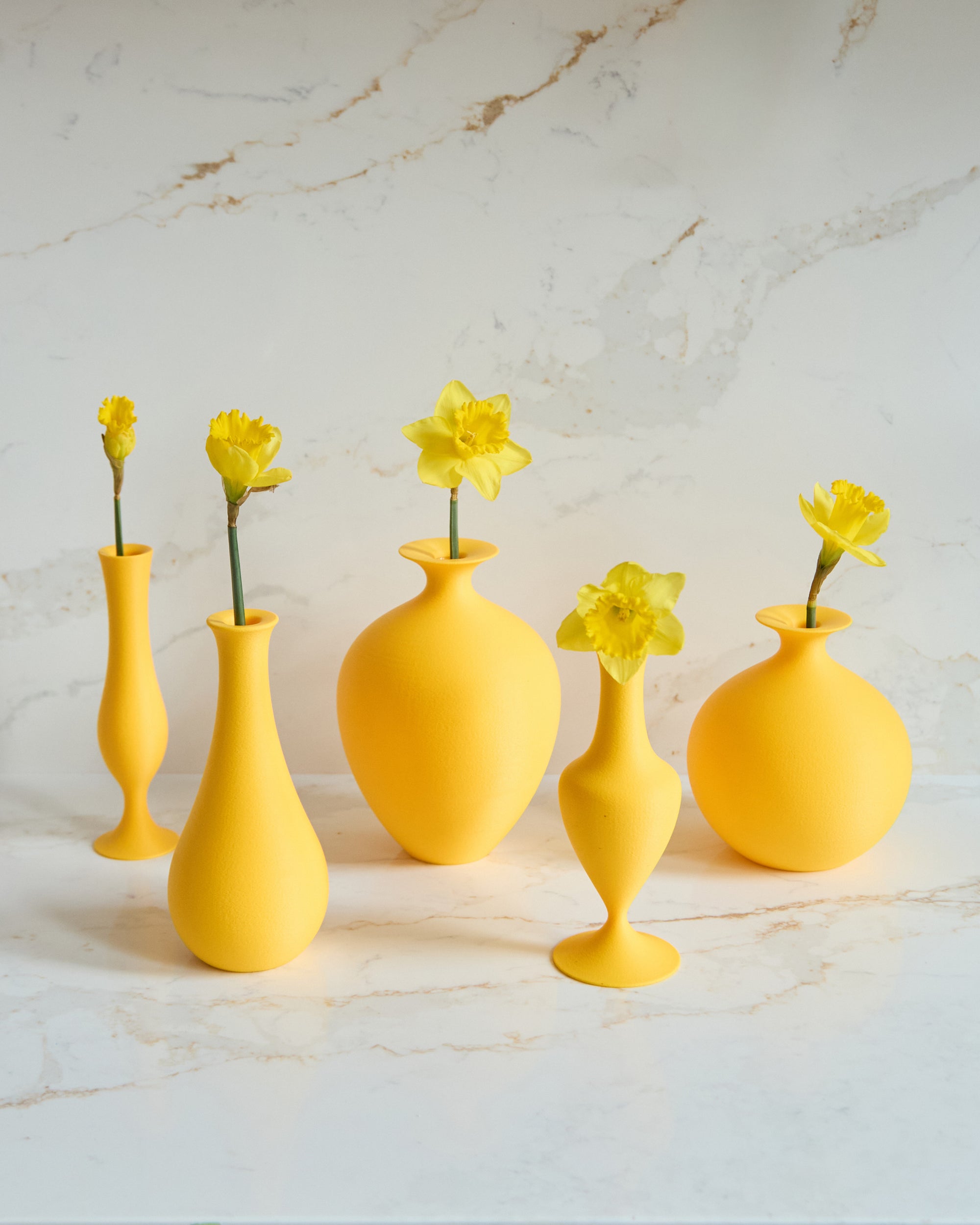 Flute Vase - Sunflower Yellow