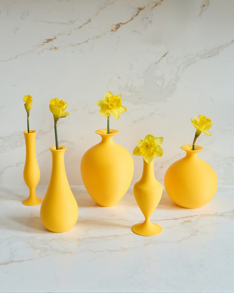 Flute Vase - Sunflower Yellow