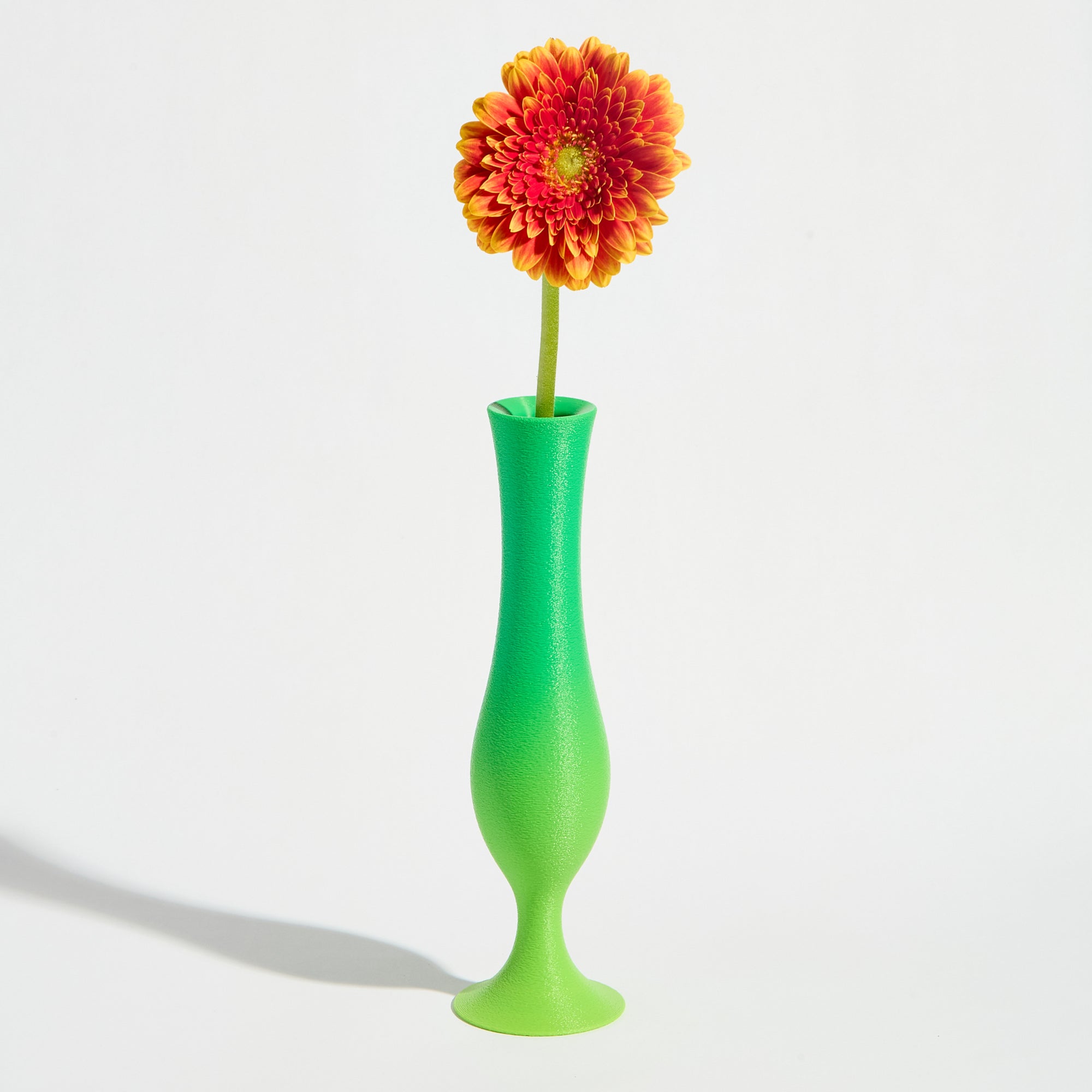 Flute Vase - Gecko Green