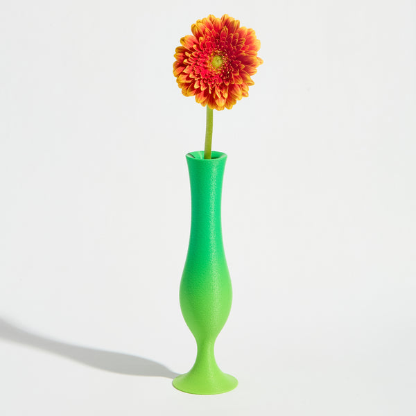 Flute Vase - Gecko Green