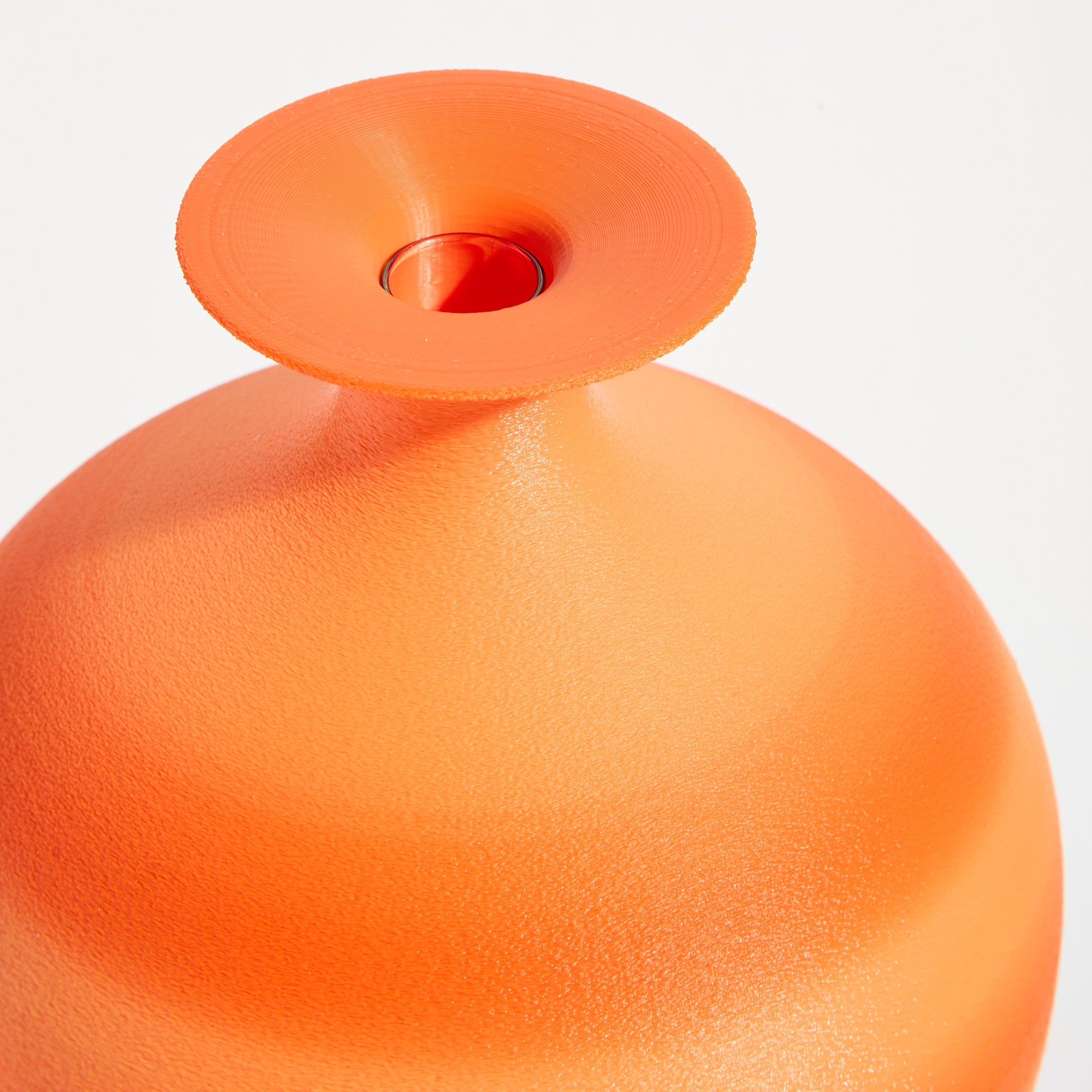 Urn Vase - Coral Orange