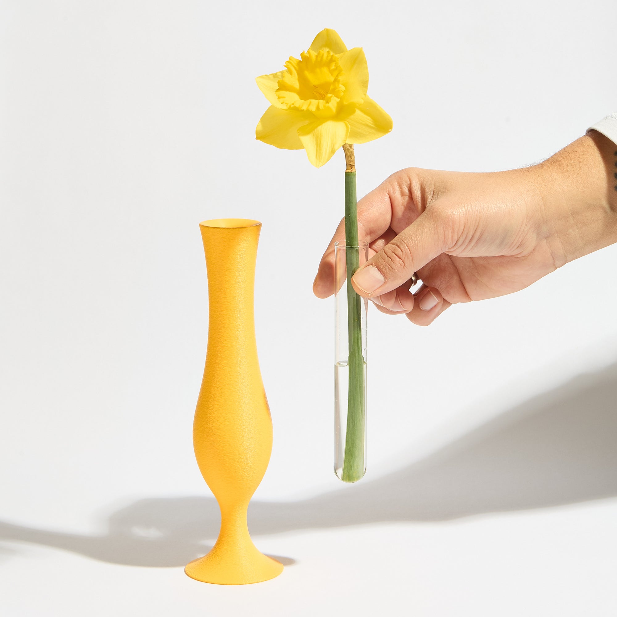 Flute Vase - Sunflower Yellow