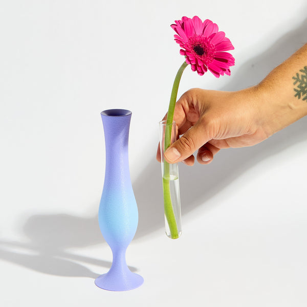 Flute Vase - Purple Sunset