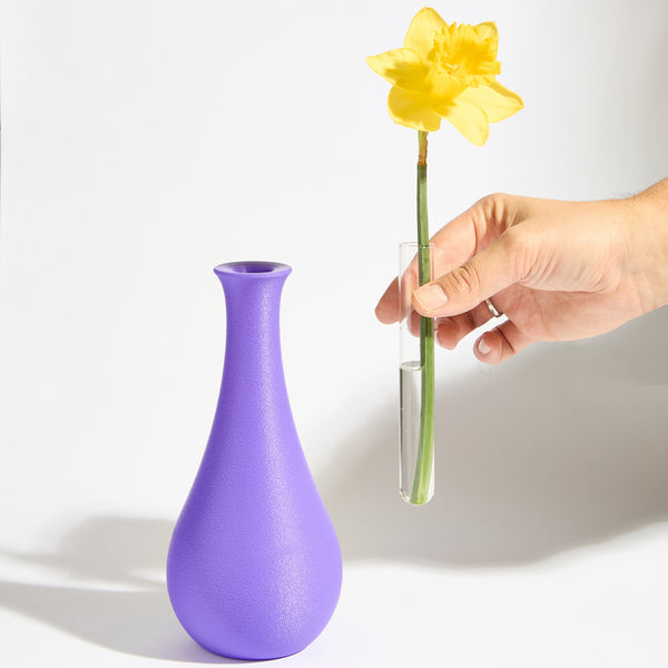 Teardrop Vase - Purple Iris
