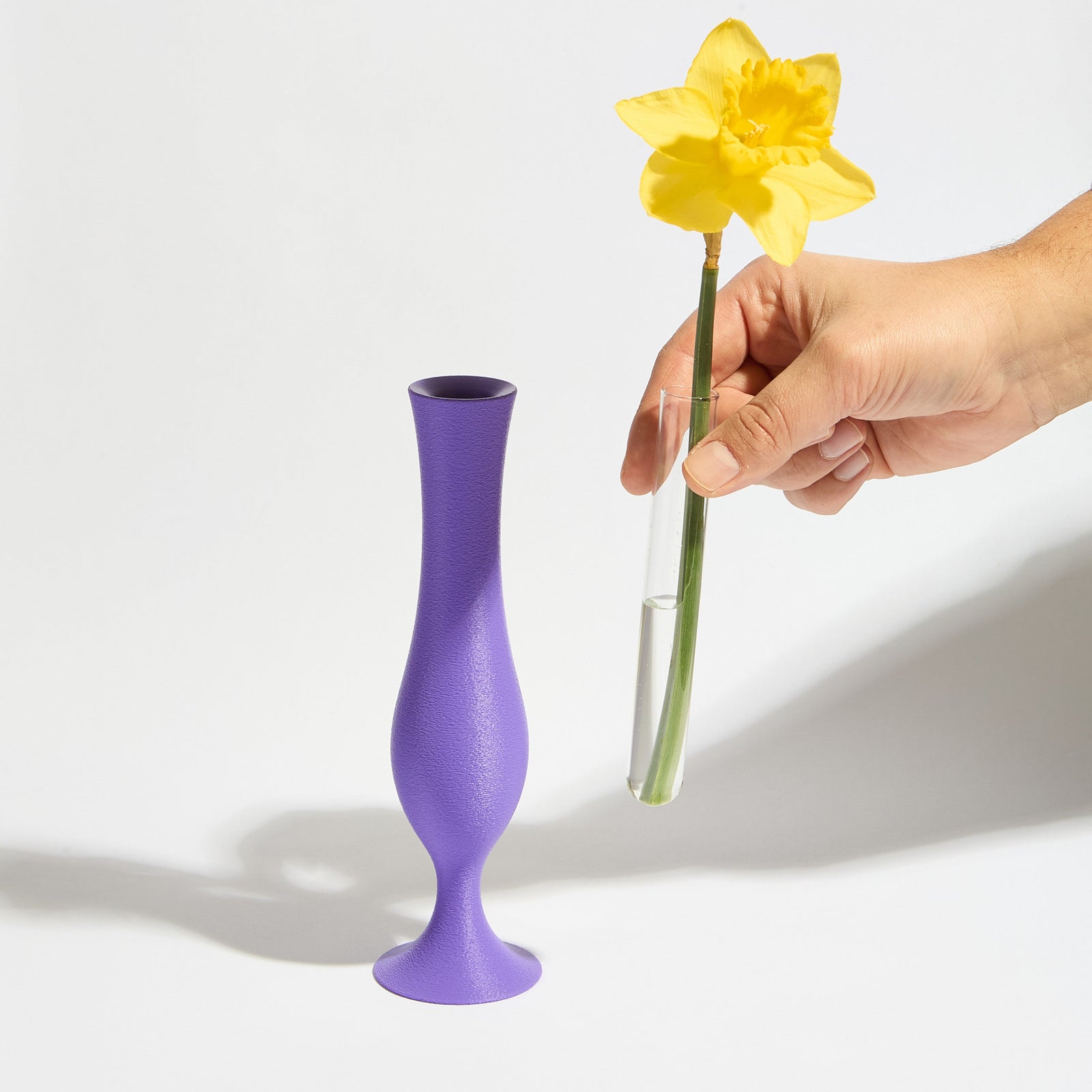 Flute Vase - Purple Iris