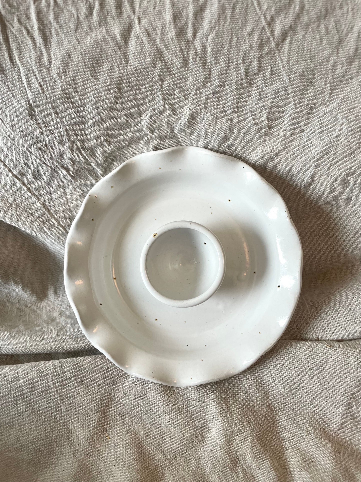 Studio ERS - white speckled frill olive dish.jpg