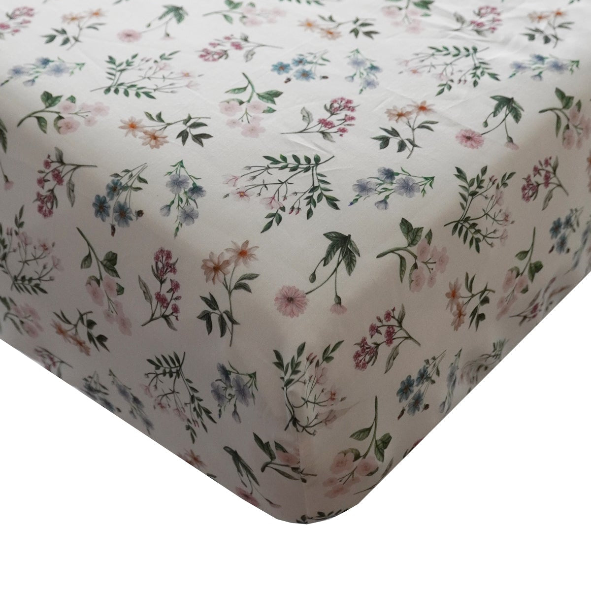 Fitted Sheet Made With Liberty Fabric Annie Cream
