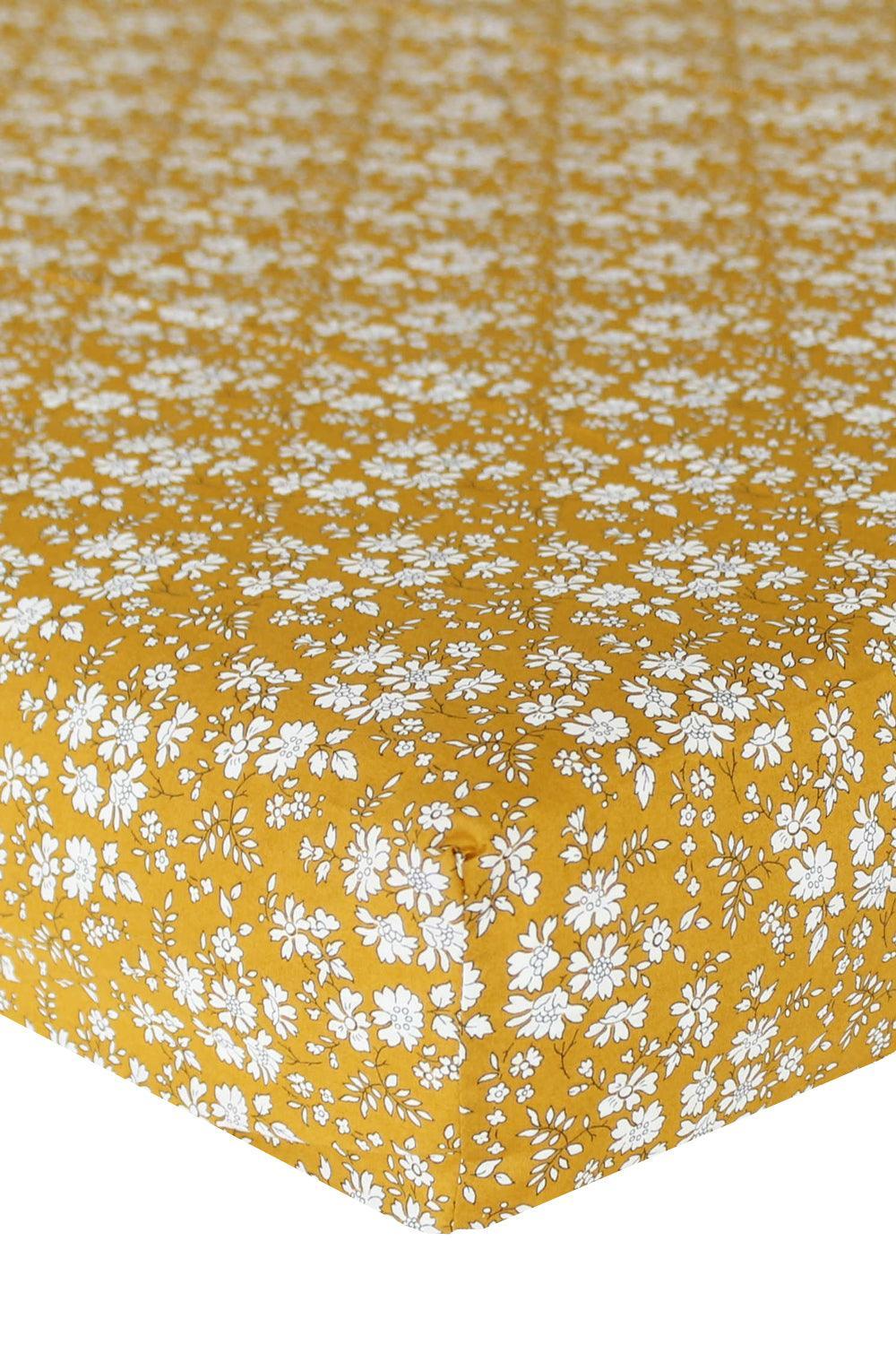 Complete Bedding Set Made With Liberty Fabric Capel Mustard