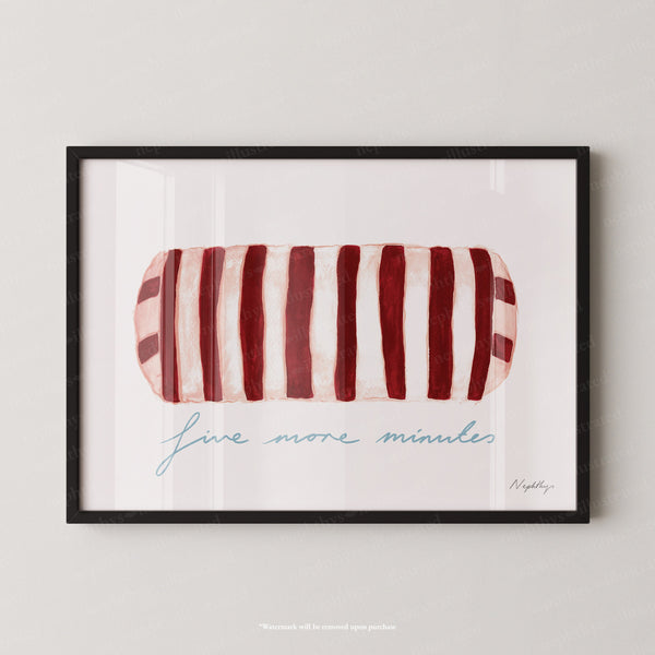 Five More Minutes Striped Bolster