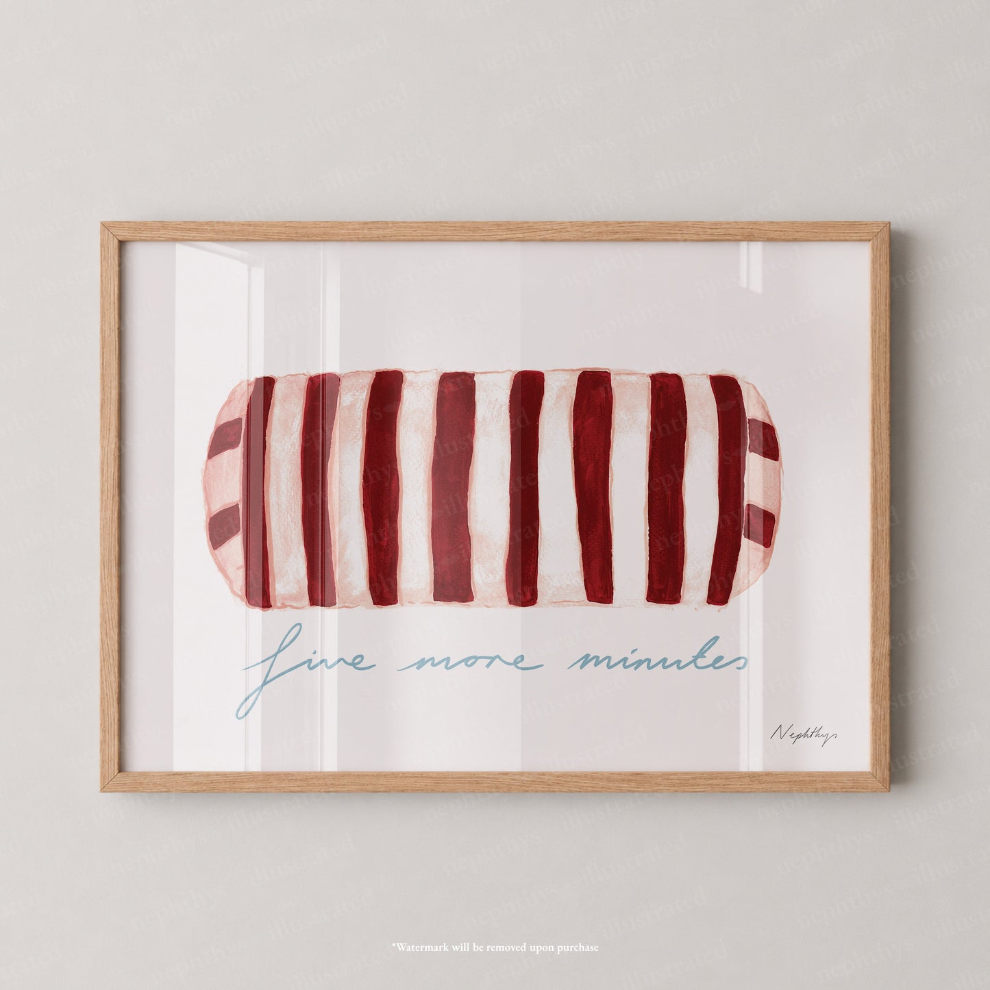 Five More Minutes Striped Bolster