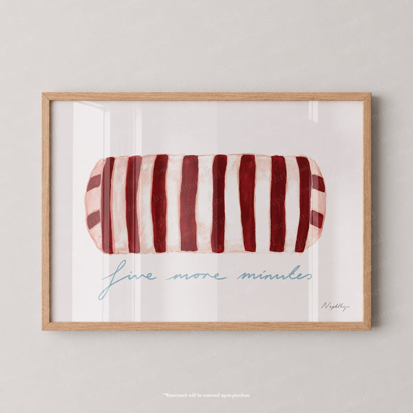 Five More Minutes Striped Bolster