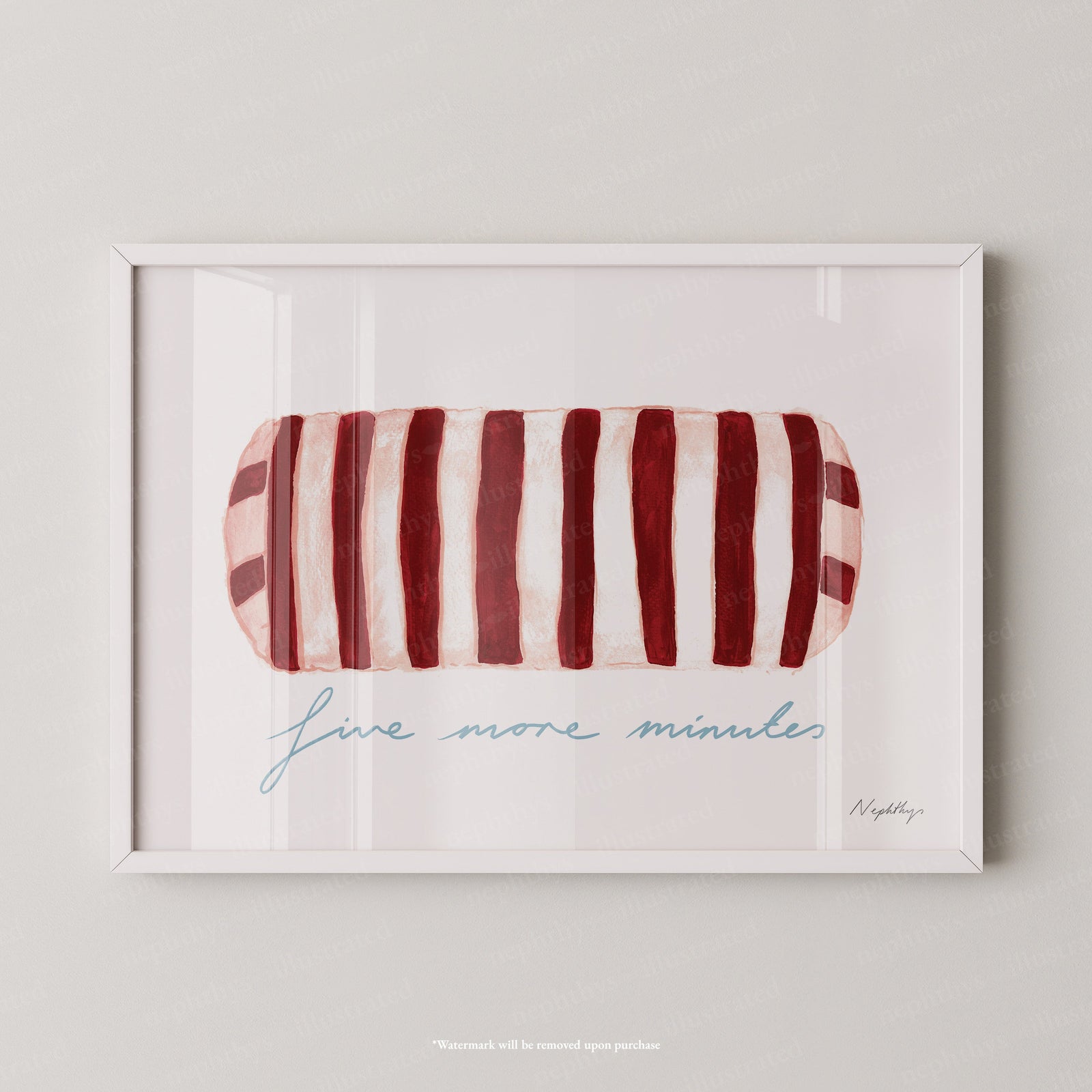 Five More Minutes Striped Bolster