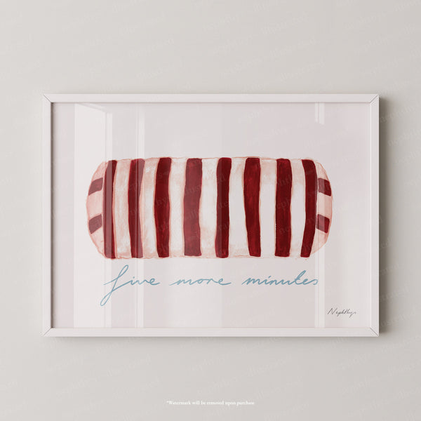 Five More Minutes Striped Bolster