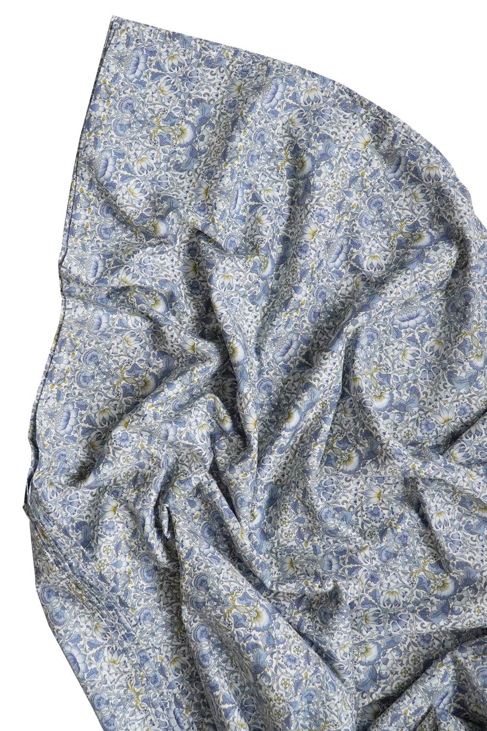 Flat Top Sheet made with Liberty Fabric LODDEN CHINA BLUE - Coco & Wolf