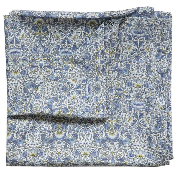 Flat Top Sheet Made With Liberty Fabric Lodden China Blue