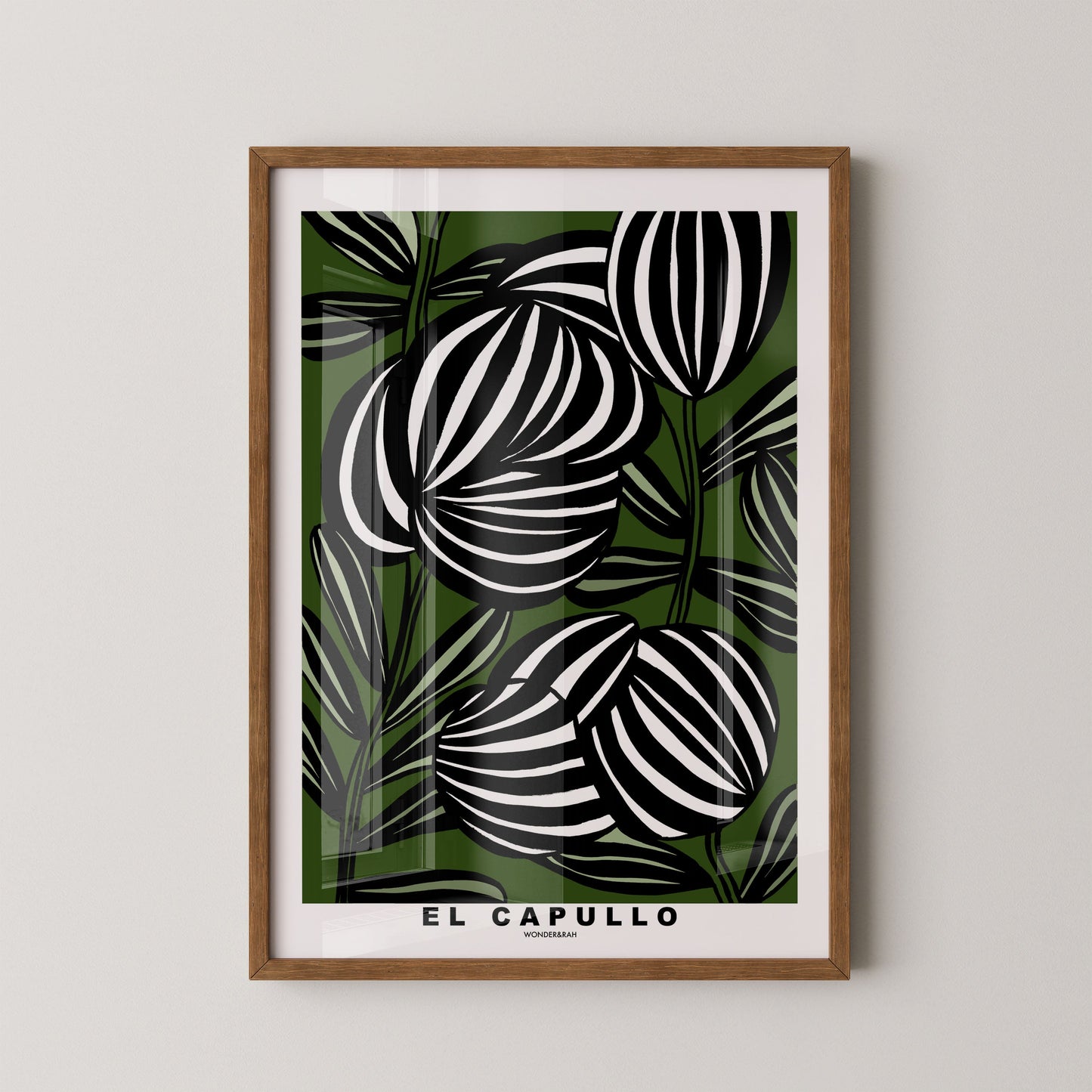 Green El Capullo Floral Print