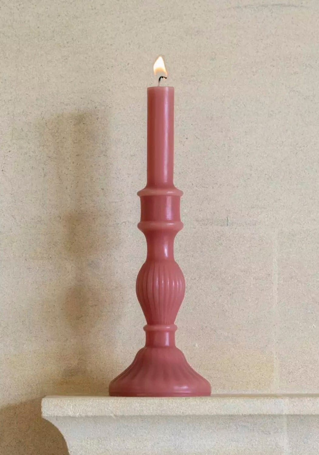 Florence Pillar Candle 32cm - Rose Set of 2 - Casa by Josephine Jenno