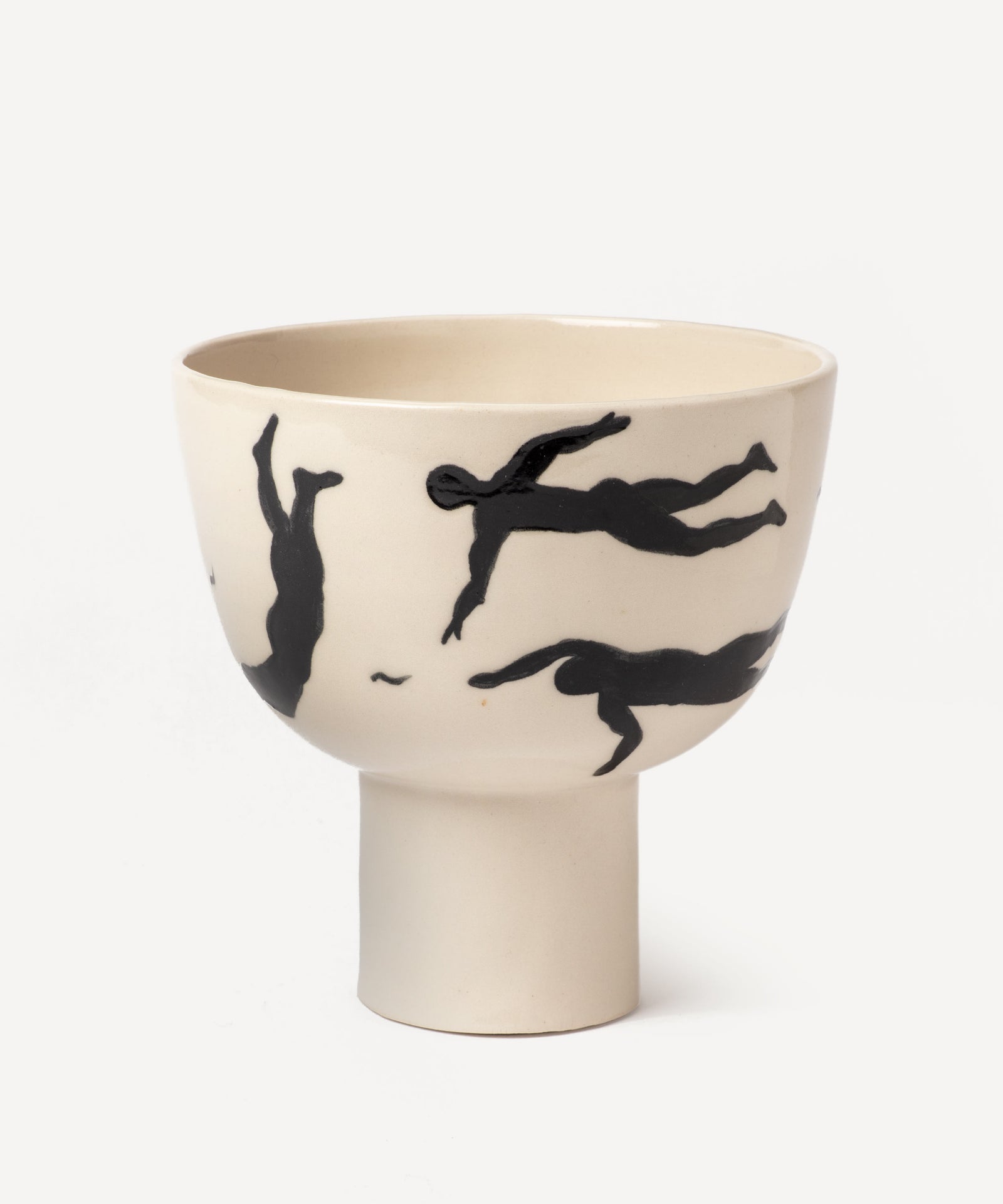 Swimmer's Footed Bowl