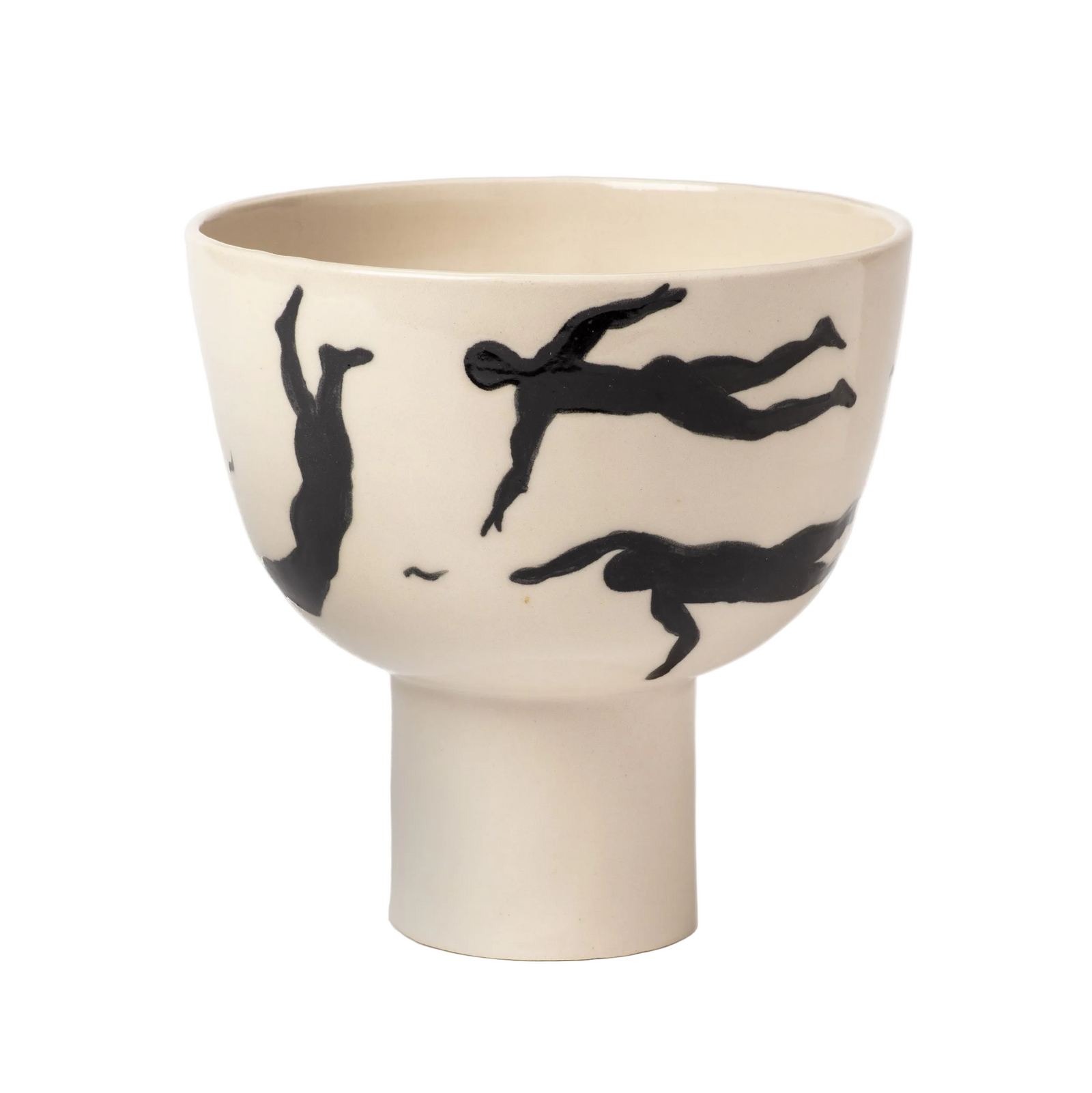 Swimmer's Footed Bowl