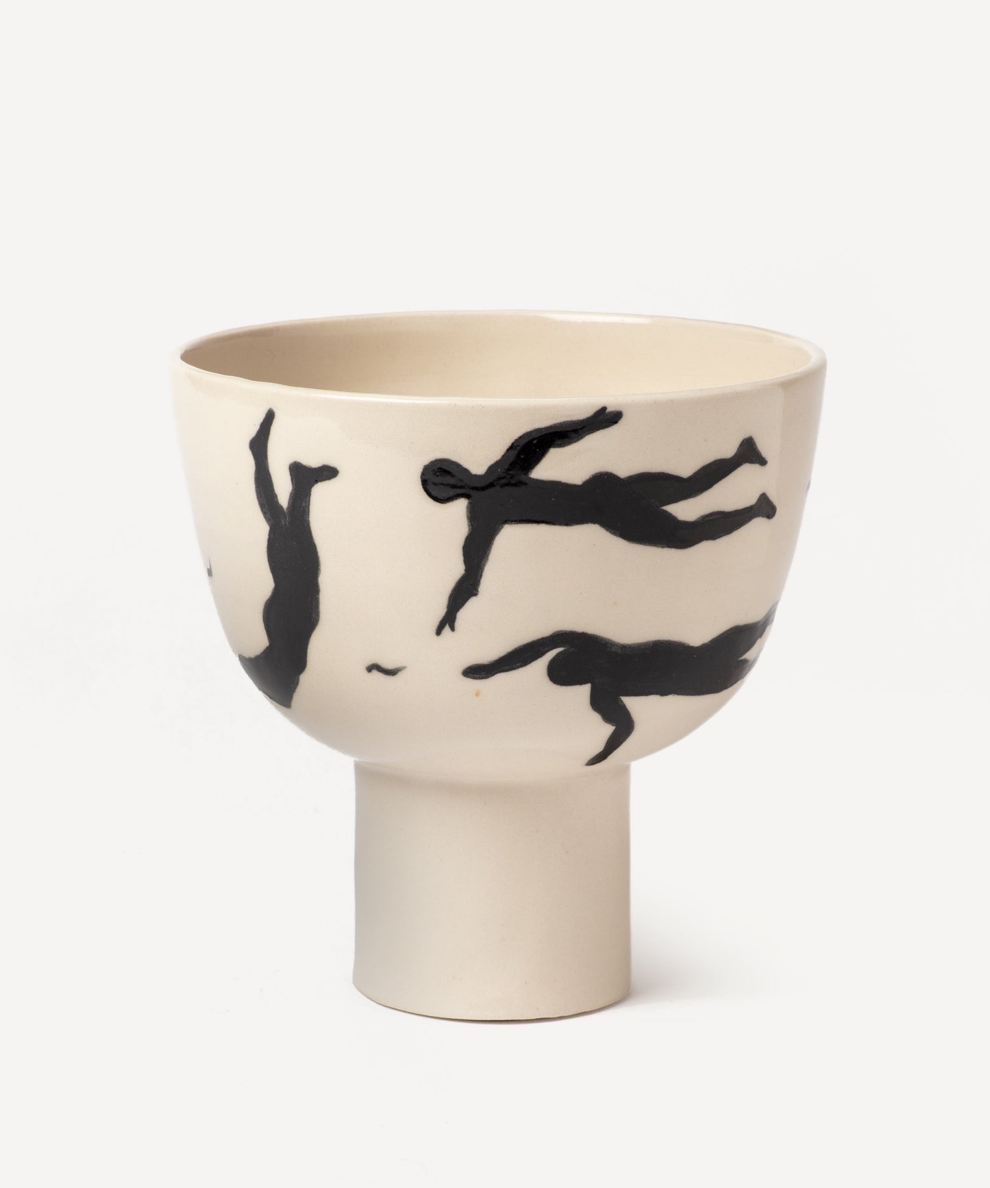 Swimmer's Footed Bowl