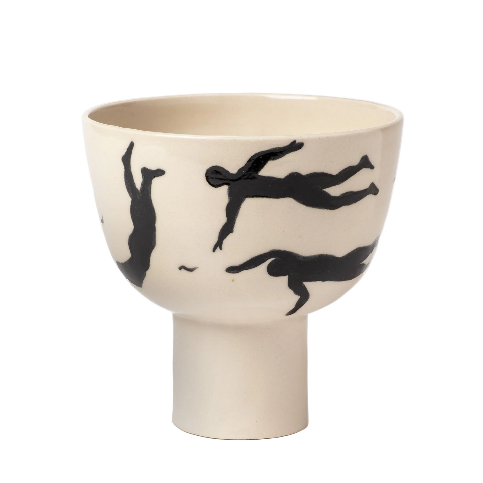 Swimmer's Footed Bowl
